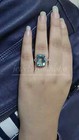 Aquamarine Ring 925 Sterling Silver Band  Statement Ring Handmade Ring All Size