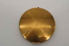 Vintage Stratton Gold Toned Enameled And Flowered Round Compact - 1950 s - Rare