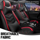 Ram 1500 Classic 2019-2026 Nappa Leather Sport Seat Covers Black Red 2 Seats