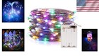 Flexible 50 Led Multicolor Fairy String Lights - 16 5ft For Any Festive Occasion
