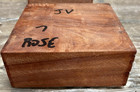 One Kiln Dried Exotic Rosewood Blank Turning Lumber Wood Bowl 7  X 7  X 3  Jv
