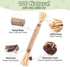 6 Pack Silvervine Sticks Cat Toy  Natural Chew Stick For Dental Care Teeth Clean