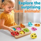 Wooden Puzzles For Toddlers 1-3   Farm Animal Peg Puzzles  Preschool Learning   