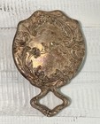 Antique William Kerr Sterling Silver Repousse Art Nouveau Hand Mirror Floral