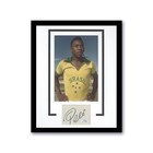 Pele Autograph Signed Brazil Soccer Custom Framed 11x14 Matted Display Acoa