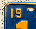1952 Florida License Plate     Lake Co     Original Superb Antique Vintage Car Tag
