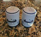 Louisville Stoneware Captain Spicers Laker Salt   Pepper Shakers