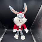 Vtg 1989 Large Plush Bugs Bunny Santa Claus W  Beard Warner Bros Looney Tunes