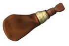 Leather Bullet Bag Musket Ball Wood Wooden Plug Antique Style Reenactment 7  