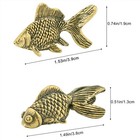 1 Pair Of Vintage Style Solid Brass Goldfish Couples Figurines Statues Toy Gifts