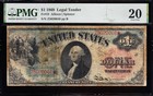 Very Nice  rare  Bold Vf 1869  1  rainbow  Us Legal Tender Note  Pmg 20  20046