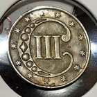 1852 3 Cent Silver Nice Original Choice Au Chrc