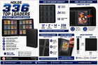 Toploader Binder 12 Pocket Zipper Card Album Holds 336 Top Loaders Side Load