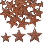 Alrhso 30 Pcs Metal Star For Crafts  Rusty Barn Stars 3d Star Ornaments