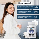 Boric Acid Suppositories For Women 600mg   60 Count   Feminine Hygiene Support  