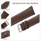 Top Grain Genuine Leather Watch Band  Quick Release Watch Straps For Men Women