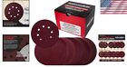 160 Pack 5 Inch Sanding Discs 8-hole Red Variety Pack Grit  Hook  loop Sandpaper