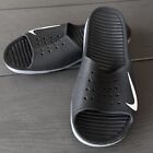 Nike Solarsoft Slide Men Size 12 Euc Sandals Black white 386163-011  very Rare 