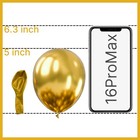 Metallic Gold Balloons 100pcs Metallic Gold Chrome Color 5 Inch