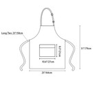 Black Vinyl Leather Apron With Pockets For Women  Waterproof For Kitchen  Coo   
