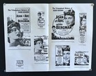 Joan Of Arc Original Movie Poster Pressbook Rare Complete   hollywood Posters 