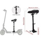 Electric Scooter Seat Fully Adjustable Height Soft And Breathable Sponge Saddle