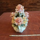 Vintage Capodimonte Italian Porcelain Floral Centerpiece