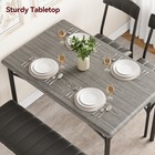 Dining Table Set For 4 People Kitchen Table With Upholstered Chairs And Bench