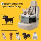New Conlun Dog Car Seat Booster For Small Pet Under 20lbs Portable Travel Puppy
