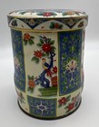 Vintage Daher Floral Tin Container With Lid Made In England