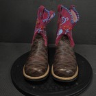 Ariat Boots Girls Size 2 5 Multicolor Leather Western Skull Cowgirl 4lr 10006885