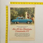 1951 Studebaker Commander V-8 Vintage Print Ad Jet Streamed Wonder Car