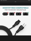 10 Pack 4ft 3 Prong Mickey Mouse Power Cord Cable For Laptop Pc Printer Adapter