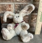 Vintage Ty Attic Treasures 1992 Plush Jeremy Jointed Cream Rabbit 