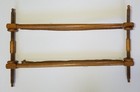 Antique Wooden Embroidery Scroll Frame Large 29 In X 18 In Late 1800 s 