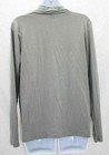 Salon Studio Womens Gray Long Sleeve High Neck Top Casual Shirt Size Medium 