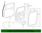 Genuine Toyota Front Weather-strip 67896-04020