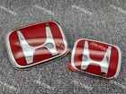 Genuine Red Style Front Rear Red Badge Emblem For Civic Hatch 2017-2021