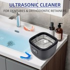 Ultrasonic Denture Cleaner For Retainers  Aligners  Jewelry - 45khz 255ml 3 Mode