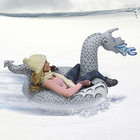 Inflatable Sled Winter Snow Tube For Kids   Adults Unicorn  Frozen  Penguin New