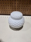 Vintage Hobnail White Milk Glass Light Shade Globe Dome Ceiling Fixture Lamp 