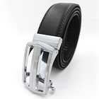 Genuine Leather Mens Ratchet Belt Belts For Men Adjustable Automatic Buckle Ti