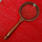 German 16x Hd Magnifying Glass 270g Metal Handle Elderly Reading Magnifier
