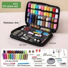Complete Sewing Kit Set With Threads Needles Scissors Tape Measure Diy Handcraft