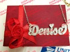 Personalized Sterling Silver  Name Plate Chain Necklace   Choose Any Name 