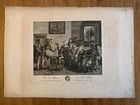 Antique Engraving Of Tavern After Flemish Painter Metsys  1792 