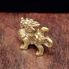  brass Auspicious Beast Kirin Bronze Pendant Decoration Vintage Brass Statue