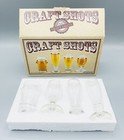 Set Of 4 Craft Beer Pub Shot Glasses Barware Classic Pint Shapes Brewery Box