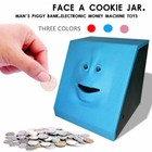 Sensor Coin Eating Piggy Bank Funny Facebank Face Bank Money Saving Box Pink 