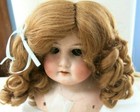 Size 9  Doll Wig Auburn Antique Modern New  Synthetic Mohair   Paige